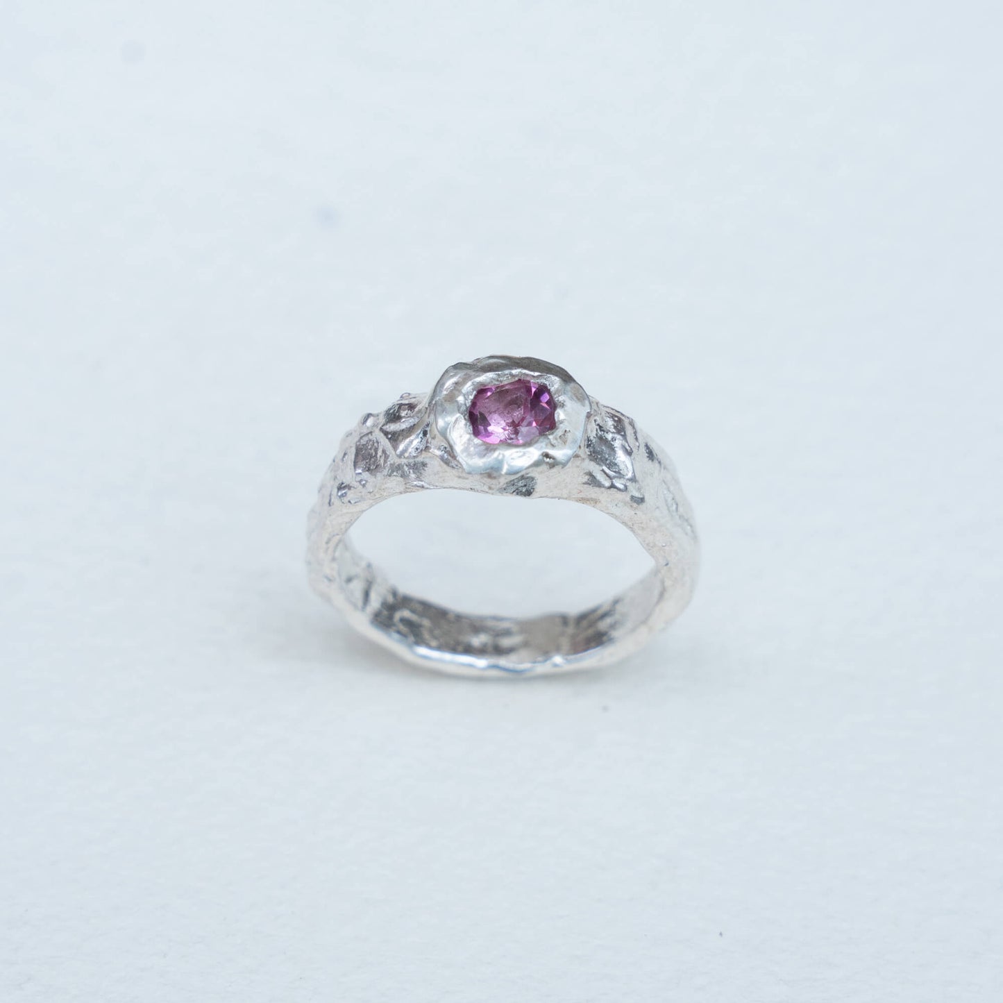 Anillo de Lava topacio rosa