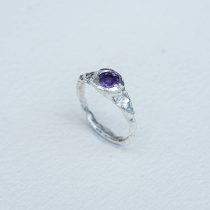 Anillo de Lava Amatista