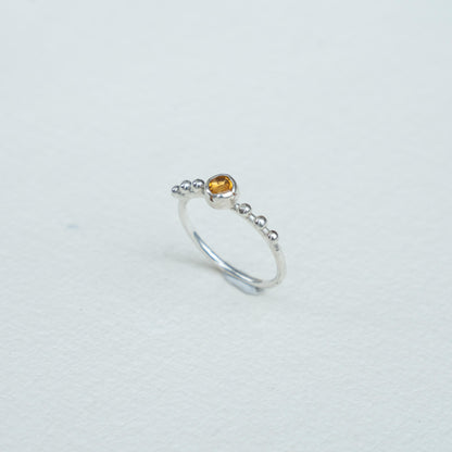 Anillo fino citrino