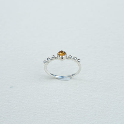 Anillo fino citrino