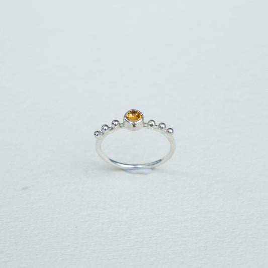 Anillo fino citrino