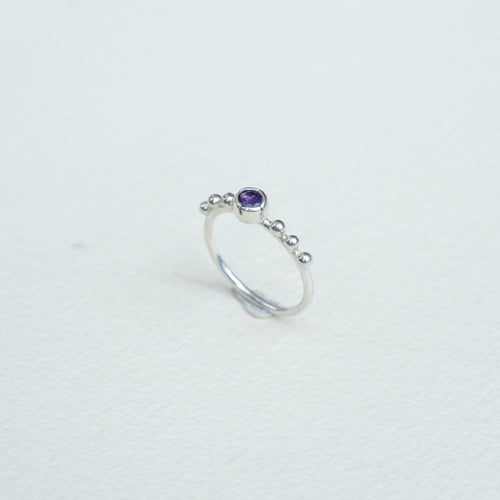 Anillo fino amatista