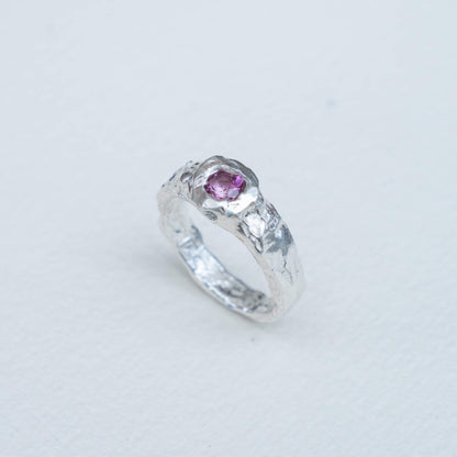 Anillo de Lava topacio rosa